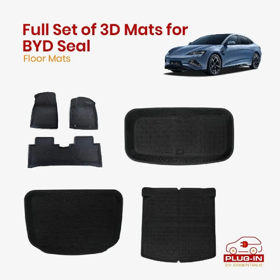 Picture of BYD Seal All-Weather Floor Mats Car Mat Liners Full Set Trunk Mats XPE