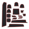 Picture of 16Pc Rubber Gate Slot Pad Anti-Slip Cup Mat Fit For Suzuki Swift 1.2 Sport 11-17