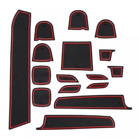 Picture of 16Pc Rubber Gate Slot Pad Anti-Slip Cup Mat Fit For Suzuki Swift 1.2 Sport 11-17