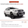Picture of Gate Slot Mat for Mitsubishi Triton L200 2015~20 Cab 4DR Non-slip Cup Holder Pad