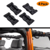 Picture of 4pcs Black Roll Grab Handles Bar Off Road Accessories Fit Jeep Wrangler JL JK TJ