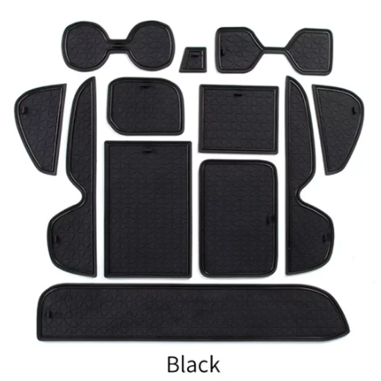 Picture of For Toyota RAV4 2019-2021 Rubber Gate Slot Mats Non-Slip Cup Holder Pads 12pcs