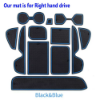 Picture of For Toyota RAV4 2019-2021 Rubber Gate Slot Mats Non-Slip Cup Holder Pads 12pcs
