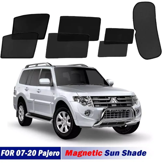 Picture of Magnetic Sun Shades For Mitsubishi Pajero NS 06-22 Front Back Windows Sun Blind