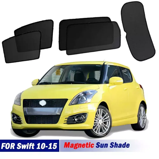 Picture of Magnetic Sun Shades For Suzuki Swift AZG 10-15 Front Rear Back Windows Sun Blind