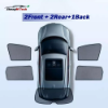 Picture of New Magnetic Sun Shades for Mazda 2 DJ 14-24 Car Front Rear Back Window Mesh