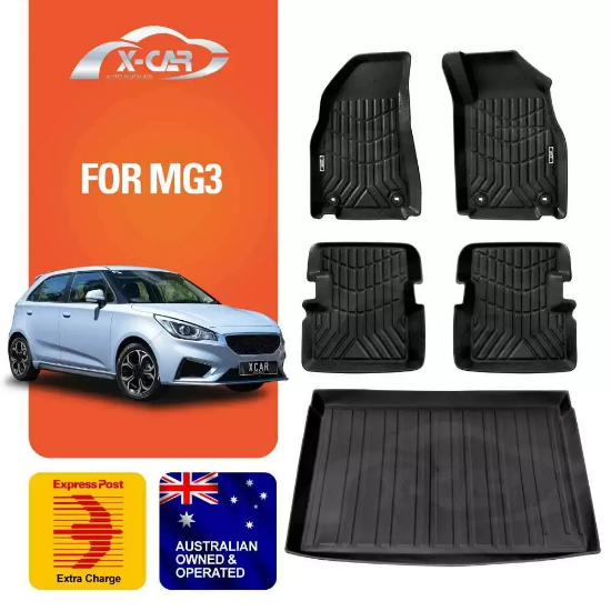Picture of All Weather Floor Mats Boot Liner Carpet for MG 3 MG3 2016-24 Cargo Trunk Mat