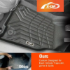 Picture of All Weather Floor Mats Boot Liner Carpet for MG 3 MG3 2016-24 Cargo Trunk Mat